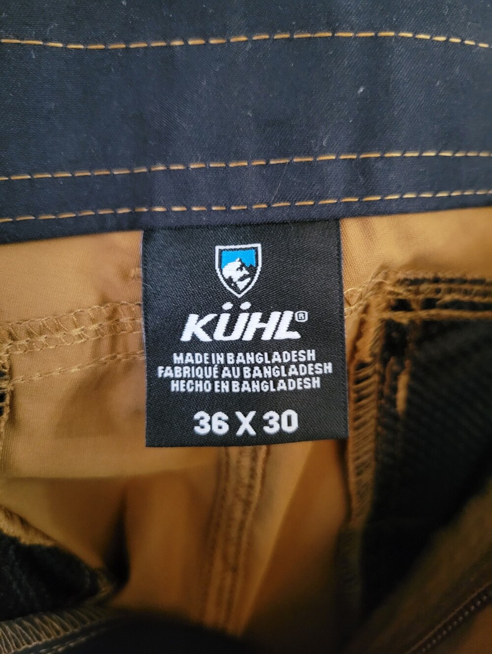 KÜHL Renegade Rock Pants Men's 36x30 Tapered Hiking Climbing Khaki Tan - Picture 8 of 14